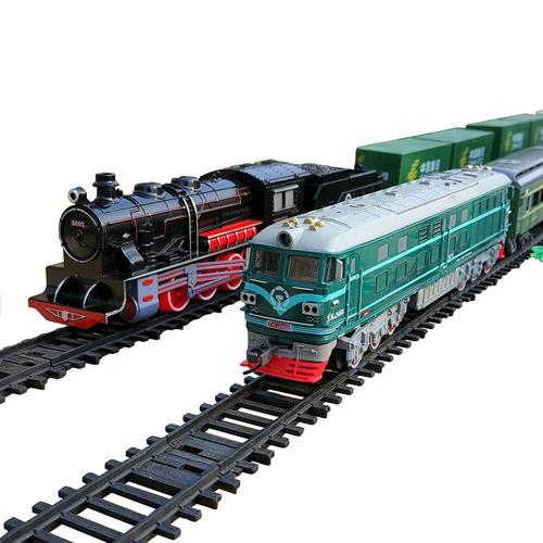 轨道高铁蒸汽绿皮儿童益智电动仿真小火车模型玩具男孩女3-6岁4-5-图4